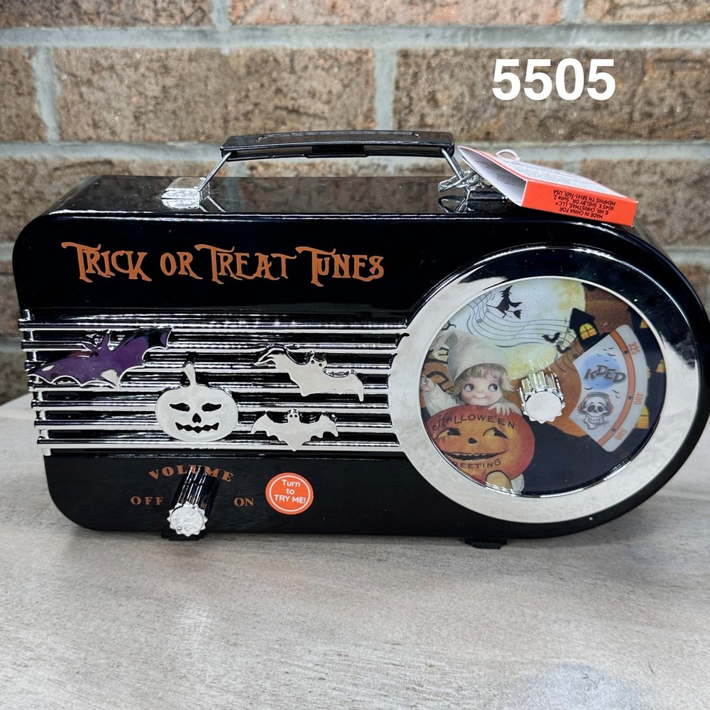Mr. Halloween Vintage Style Spooky Rapsody Radio Battery Operated New 95451